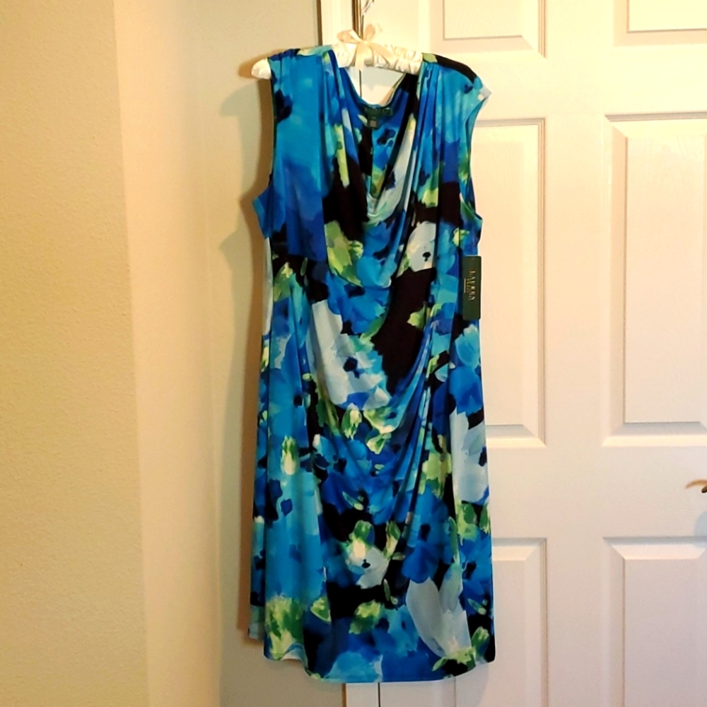 NWT Ralph Lauren floral dress size 22W